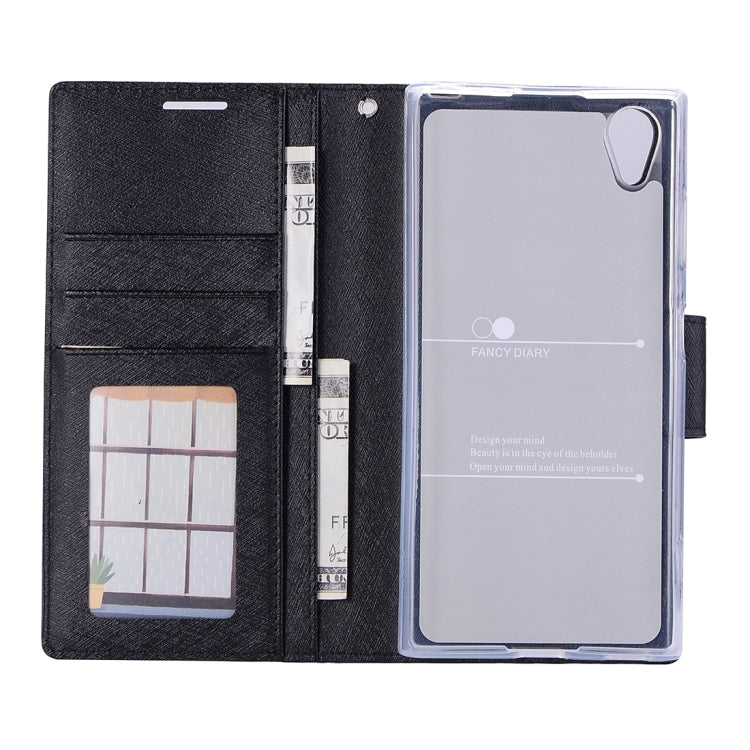 For Sony Xperia XA1 Plus Silk Texture Horizontal Flip Leather Case with Holder & Card Slots & Wallet & Photo Frame