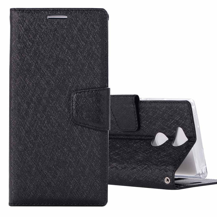 For Sony Xperia XA2 Silk Texture Horizontal Flip Leather Case with Holder & Card slots & Wallet & Photo Frame