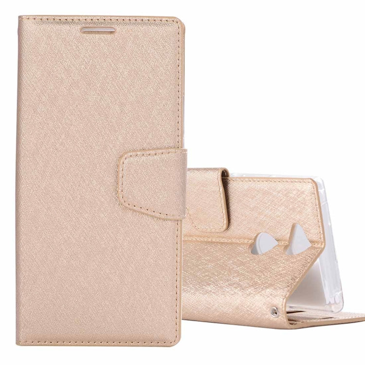 For Sony Xperia XA2 Silk Texture Horizontal Flip Leather Case with Holder & Card slots & Wallet & Photo Frame