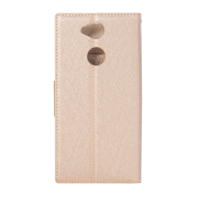 For Sony Xperia XA2 Silk Texture Horizontal Flip Leather Case with Holder & Card slots & Wallet & Photo Frame