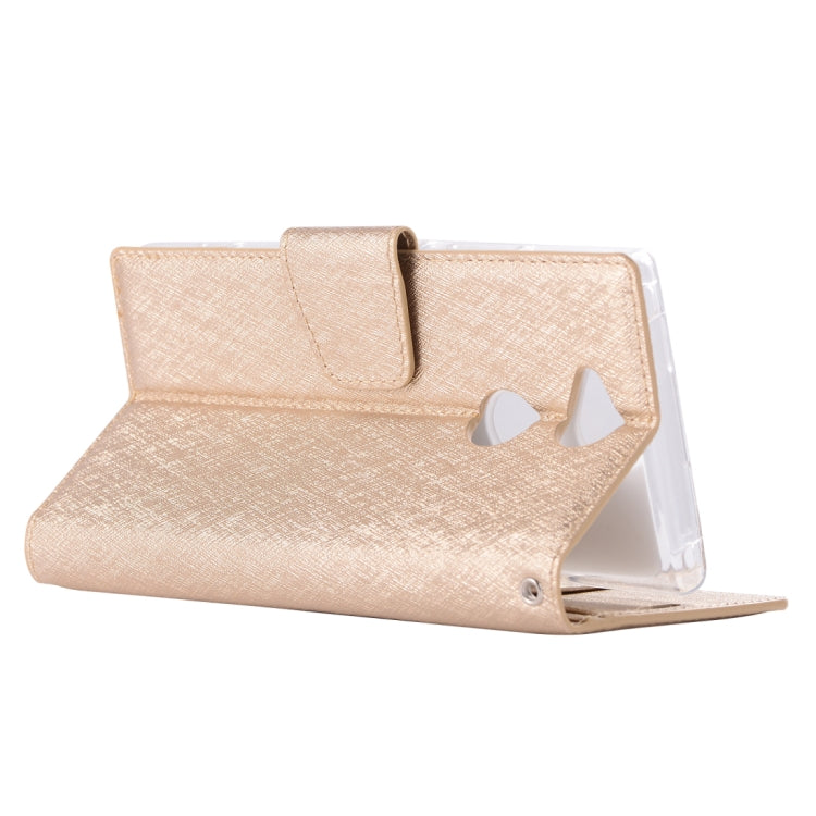 For Sony Xperia XA2 Silk Texture Horizontal Flip Leather Case with Holder & Card slots & Wallet & Photo Frame