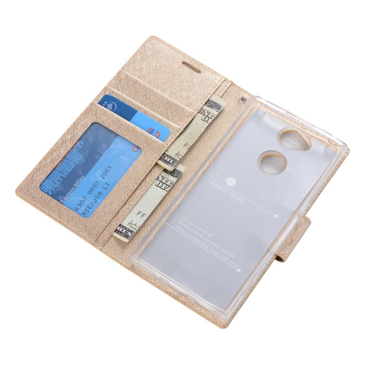 For Sony Xperia XA2 Silk Texture Horizontal Flip Leather Case with Holder & Card slots & Wallet & Photo Frame