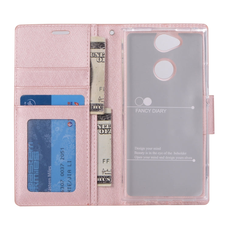 For Sony Xperia XA2 Ultra Silk Texture Horizontal Flip Leather Case with Holder & Card slots & Wallet & Photo Frame