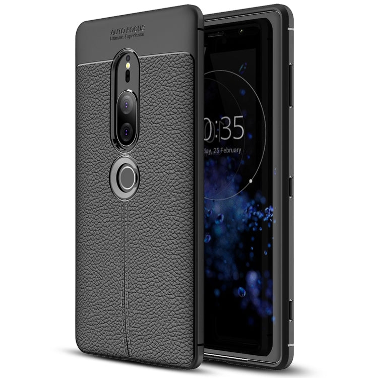 Litchi Texture TPU Case for Sony Xperia XZ2 Premium