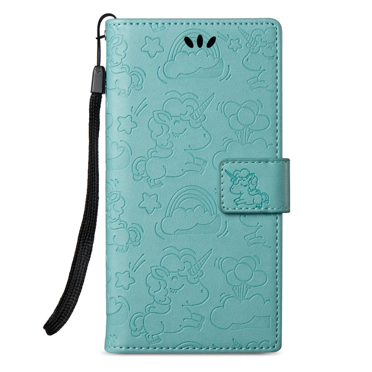 For Sony Xperia L1 Pressed Horse Cloud Print Horizontal Flip Leather Case with Holder & Card Slots & Wallet & Lanyard
