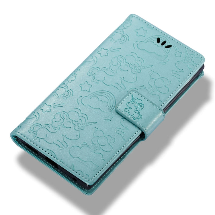 For Sony Xperia L1 Pressed Horse Cloud Print Horizontal Flip Leather Case with Holder & Card Slots & Wallet & Lanyard