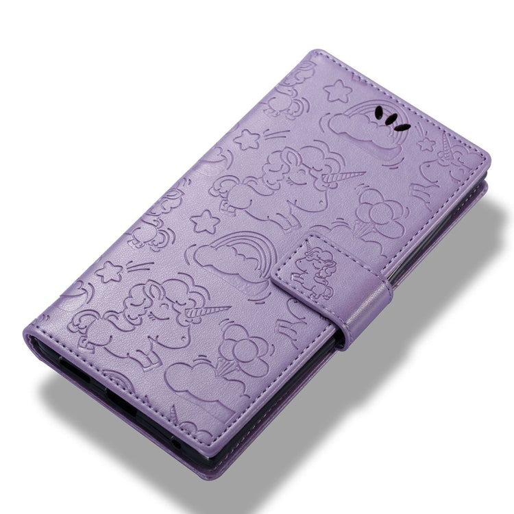 For Sony Xperia L1 Pressed Horse Cloud Print Horizontal Flip Leather Case with Holder & Card Slots & Wallet & Lanyard