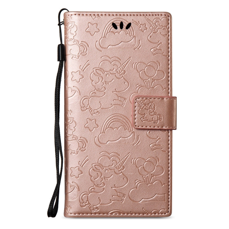 For Sony Xperia L1 Pressed Horse Cloud Print Horizontal Flip Leather Case with Holder & Card Slots & Wallet & Lanyard