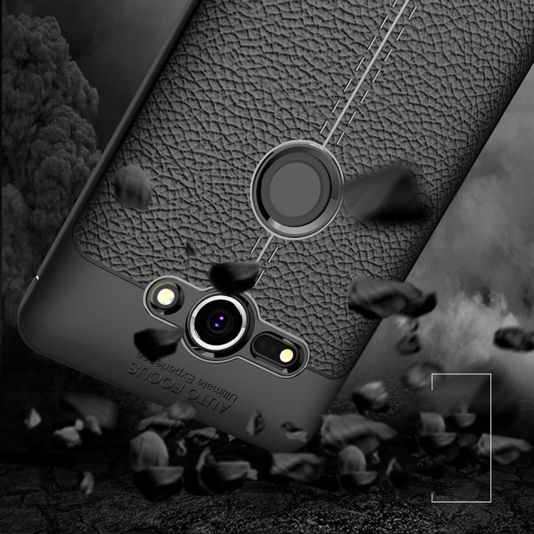 For Sony Xperia XZ2 Compact Litchi Texture Soft TPU Protective Back Cover Case