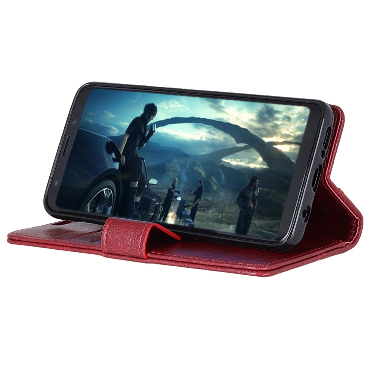 Copper Buckle Nappa Texture Horizontal Flip Leather Case  for Sony Xperia 10, with Holder & Card Slots & Wallet