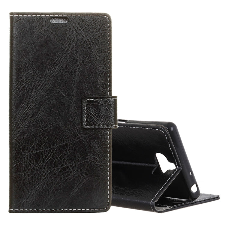 Retro Crazy Horse Texture Horizontal Flip Leather Case for Sony Xperia 10, with Card Slots & Holder & Photo Frame