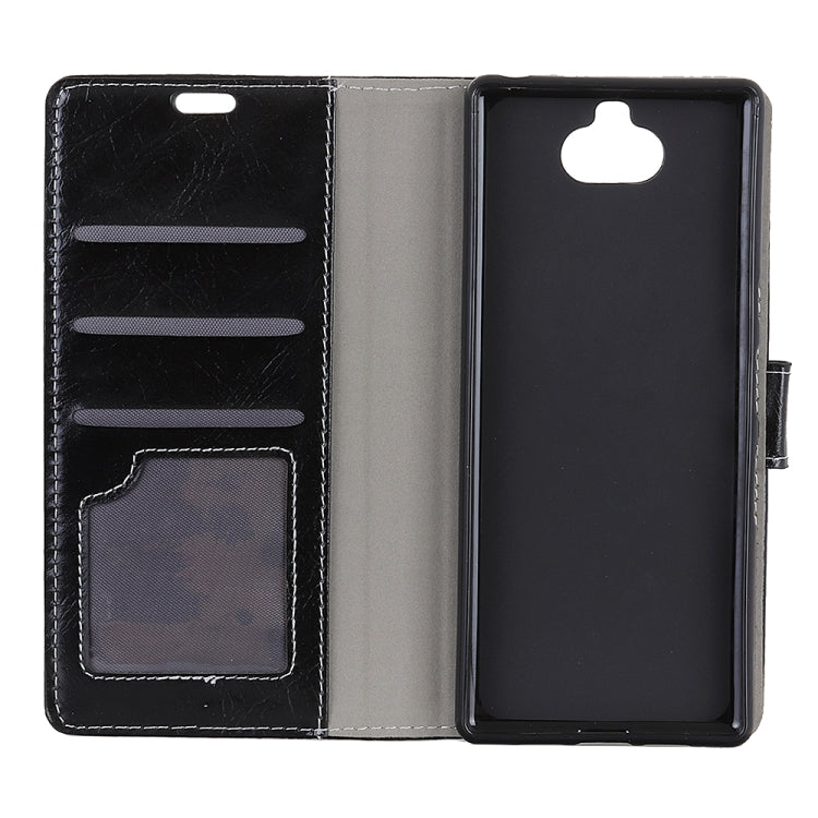 Retro Crazy Horse Texture Horizontal Flip Leather Case for Sony Xperia 10, with Card Slots & Holder & Photo Frame