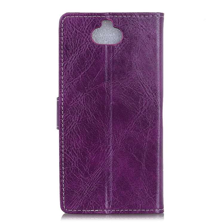 Retro Crazy Horse Texture Horizontal Flip Leather Case for Sony Xperia 10, with Card Slots & Holder & Photo Frame