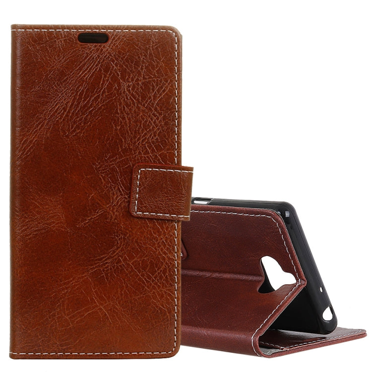 Retro Crazy Horse Texture Horizontal Flip Leather Case for Sony Xperia 10, with Card Slots & Holder & Photo Frame