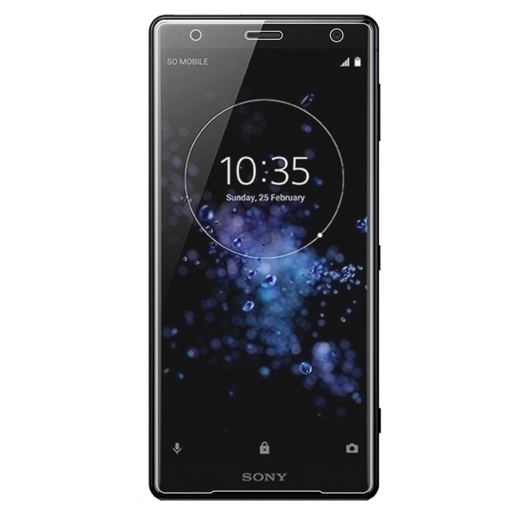 100 PCS 0.26mm 9H 2.5D Tempered Glass Film for Sony Xperia XZ2 Premium