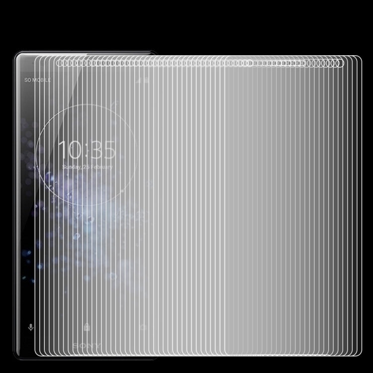 100 PCS 0.26mm 9H 2.5D Tempered Glass Film for Sony Xperia XZ2 Premium