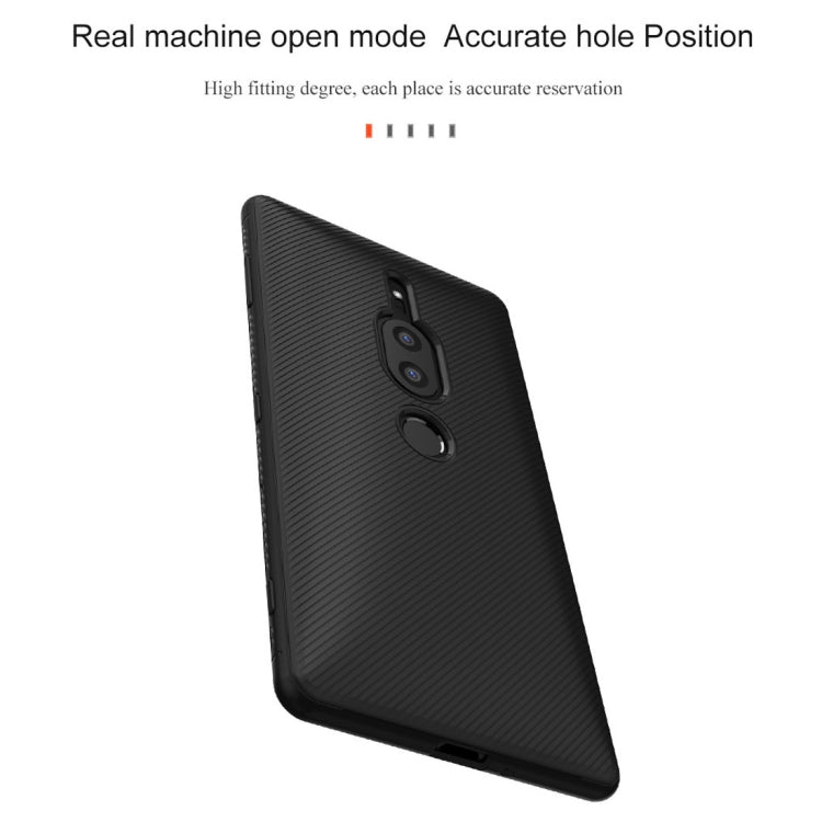 lenuo Leshen Series Stripe Texture TPU Case for Sony Xperia XZ2 Premium (Red)