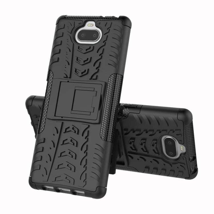 Tire Texture TPU+PC Shockproof Case for Sony Xperia XA3, with Holder