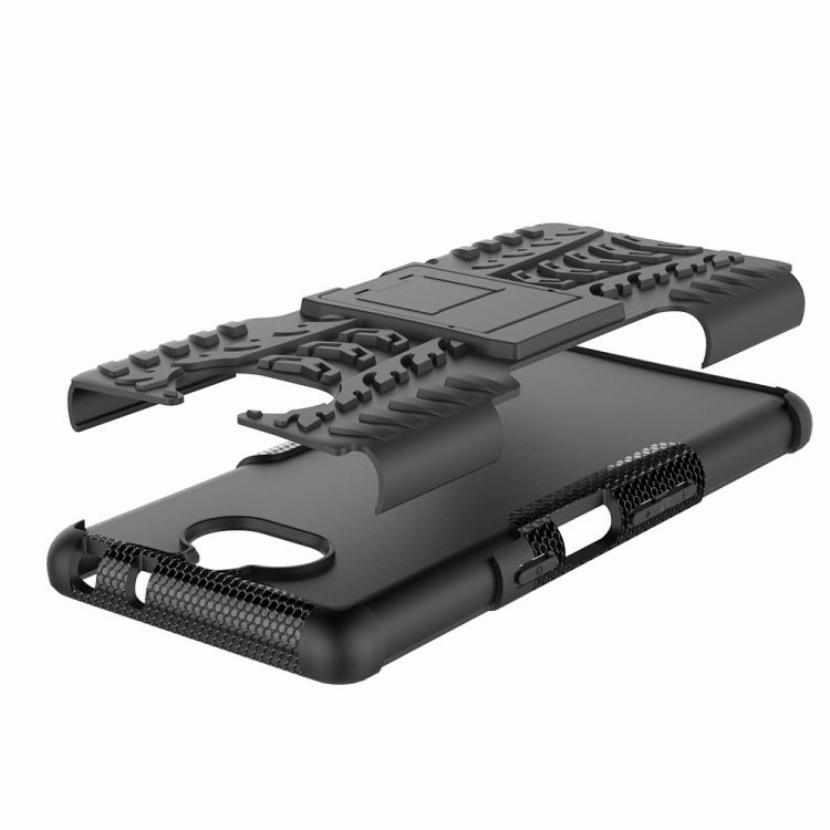 Tire Texture TPU+PC Shockproof Case for Sony Xperia XA3, with Holder