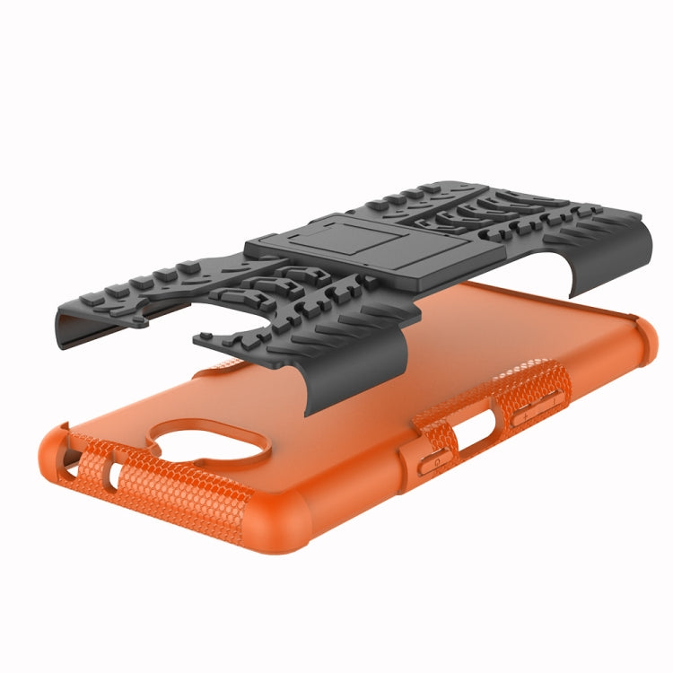 Tire Texture TPU+PC Shockproof Case for Sony Xperia XA3, with Holder