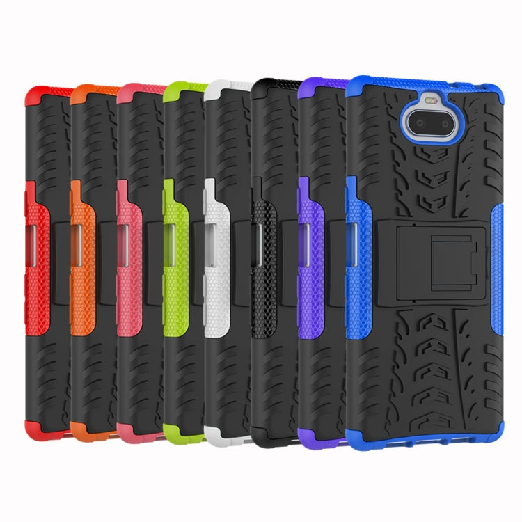 Tire Texture TPU+PC Shockproof Case for Sony Xperia XA3, with Holder