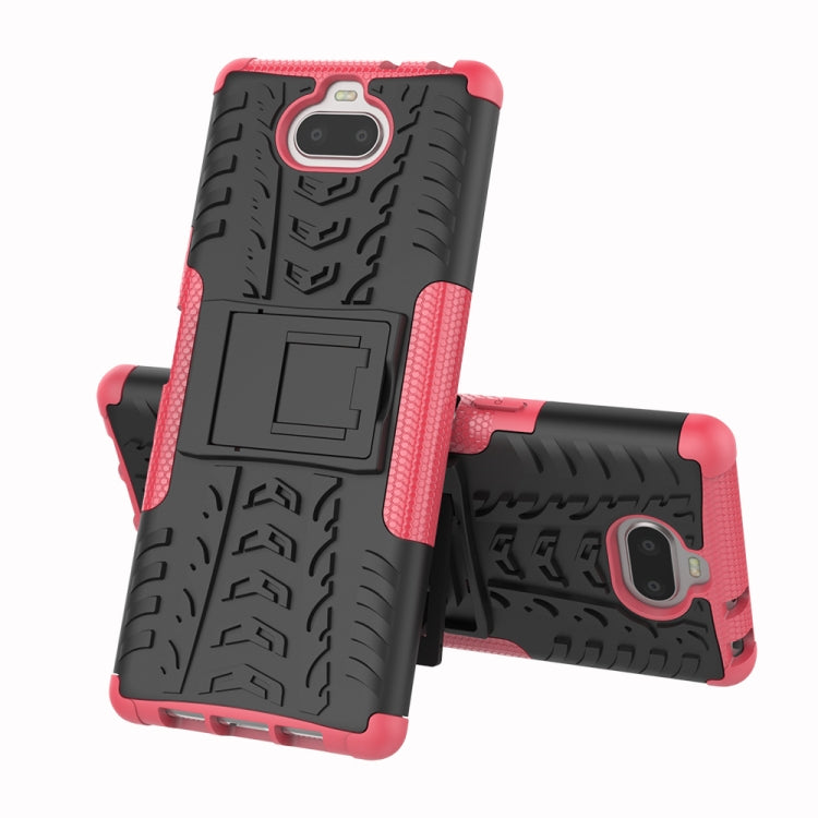 Tire Texture TPU+PC Shockproof Case for Sony Xperia XA3, with Holder