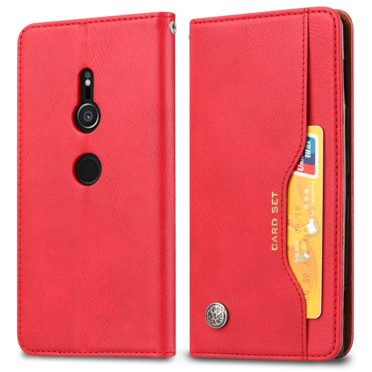 Knead Skin Texture Horizontal Flip Leather Case for Sony Xperia XZ3, with Photo Frame & Holder & Card Slots & Wallet