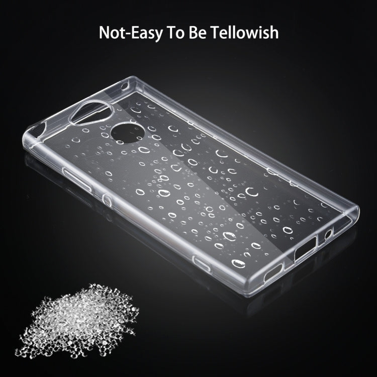 50 PCS for Sony Xperia XA2 0.75mm Ultra-thin Transparent TPU Protective Case