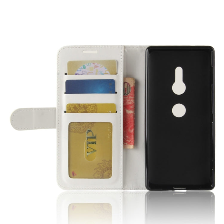 For Sony Xperia XZ2 PU + TPU Crazy Horse Texture Horizontal Flip Leather Case with Wallet & Holder & Card Slots