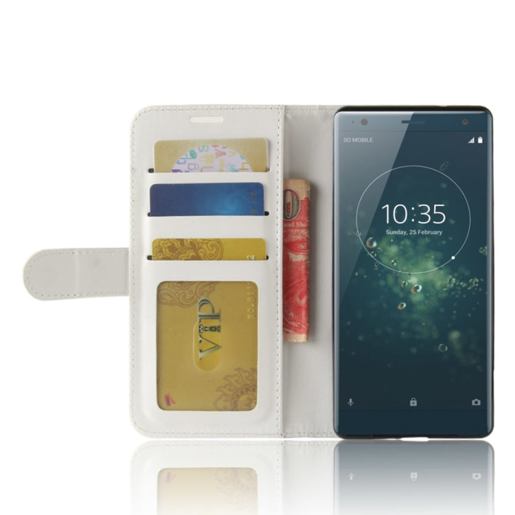 For Sony Xperia XZ2 PU + TPU Crazy Horse Texture Horizontal Flip Leather Case with Wallet & Holder & Card Slots