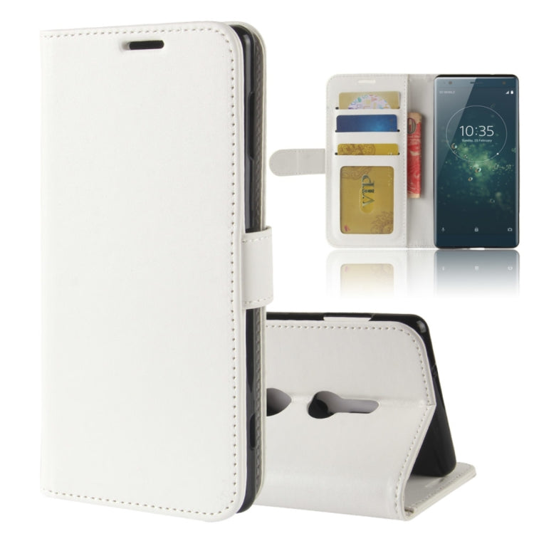 For Sony Xperia XZ2 PU + TPU Crazy Horse Texture Horizontal Flip Leather Case with Wallet & Holder & Card Slots