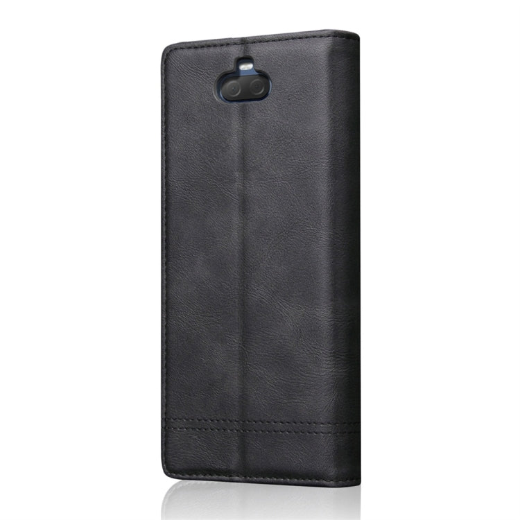 Casual Style Retro Crazy Horse Texture Horizontal Flip Leather Case for Sony Xperia 10, with Card Slots & Holder & Wallet