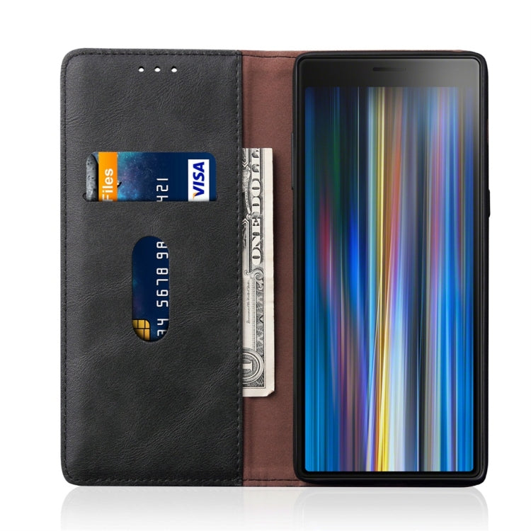 Casual Style Retro Crazy Horse Texture Horizontal Flip Leather Case for Sony Xperia 10, with Card Slots & Holder & Wallet