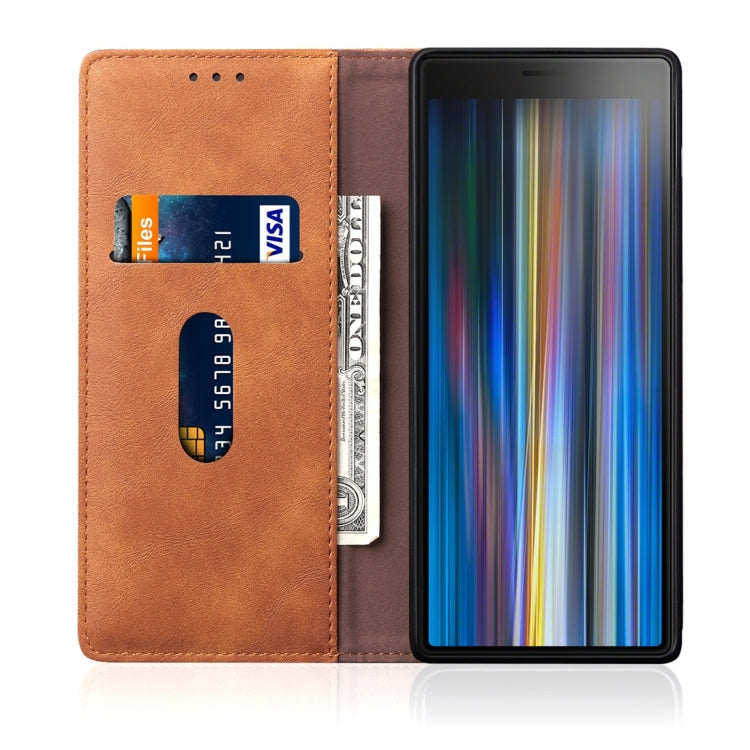 Casual Style Retro Crazy Horse Texture Horizontal Flip Leather Case for Sony Xperia 10, with Card Slots & Holder & Wallet