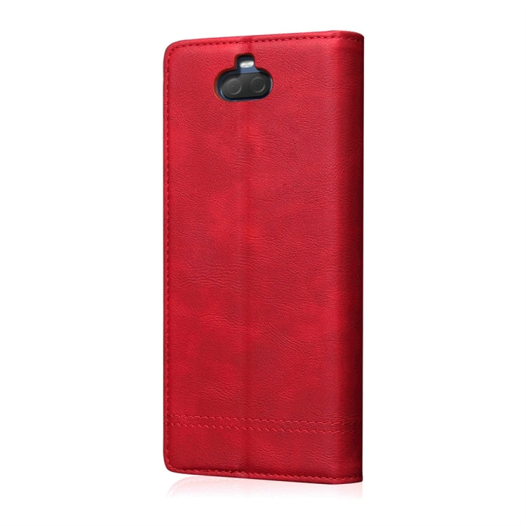 Casual Style Retro Crazy Horse Texture Horizontal Flip Leather Case for Sony Xperia 10, with Card Slots & Holder & Wallet