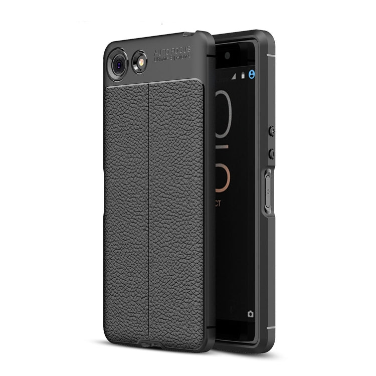 Litchi Texture TPU Shockproof Case for Sony Xperia XZ4 Compact