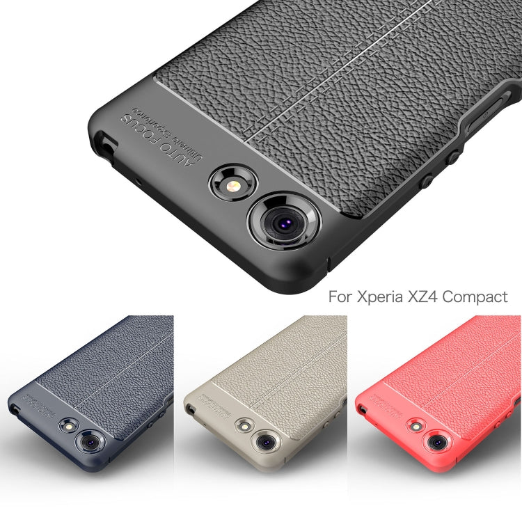 Litchi Texture TPU Shockproof Case for Sony Xperia XZ4 Compact