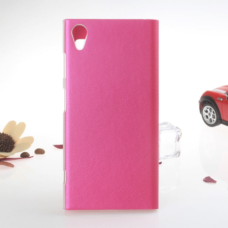 For Sony Xperia XA1 Plus Litchi Texture Horizontal Flip Leather Case with Call Display ID