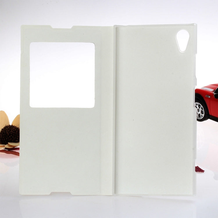 For Sony Xperia XA1 Plus Litchi Texture Horizontal Flip Leather Case with Call Display ID