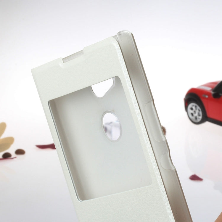 For Sony Xperia XA2 Ultra Litchi Texture Horizontal Flip Leather Case with Call Display ID