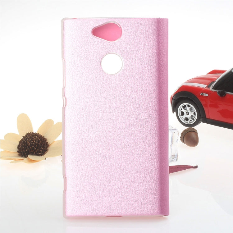For Sony Xperia XA2 Litchi Texture Horizontal Flip Leather Case with Call Display ID