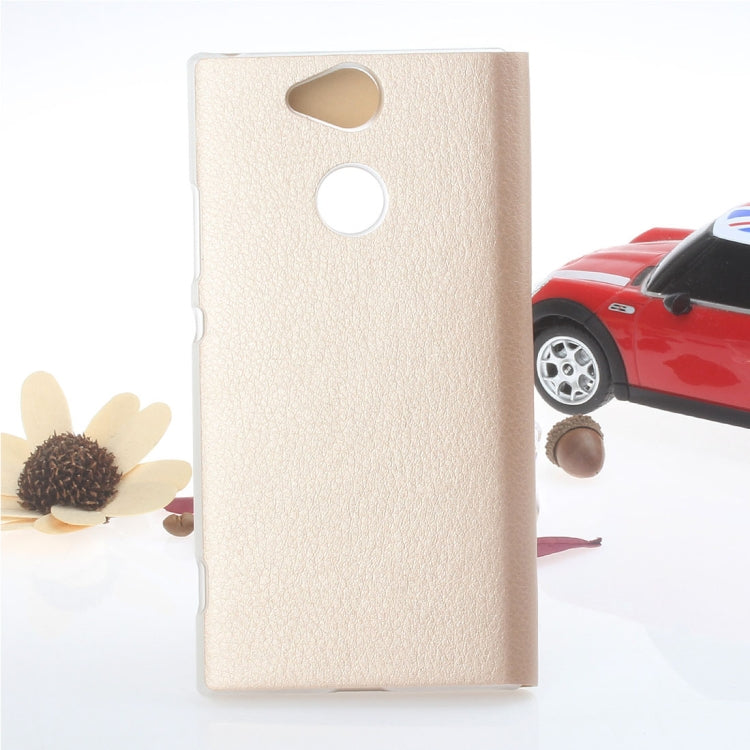 For Sony Xperia XA2 Litchi Texture Horizontal Flip Leather Case with Call Display ID