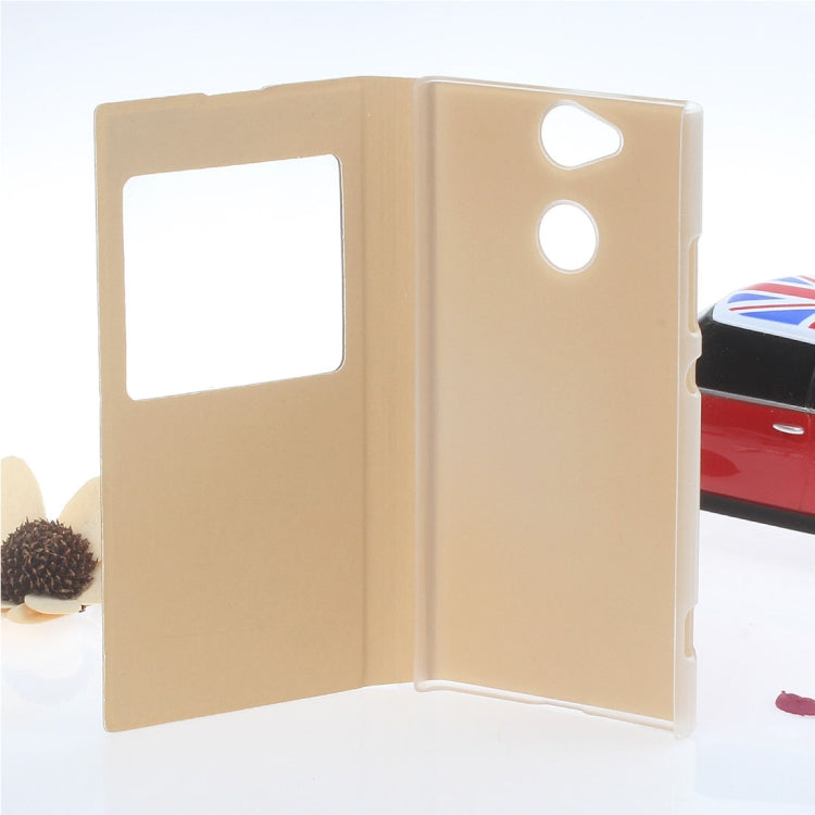 For Sony Xperia XA2 Litchi Texture Horizontal Flip Leather Case with Call Display ID