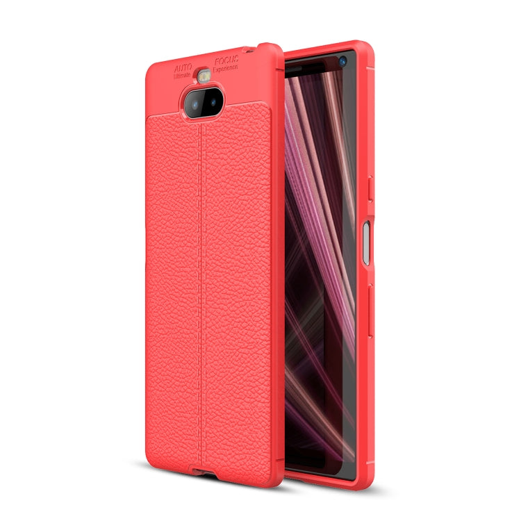 Litchi Texture TPU Shockproof Case for Sony Xperia 10 Plus