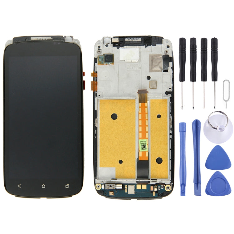 TFT LCD Screen for HTC One S (US Version)Digitizer Full Assembly with Frame (Black)