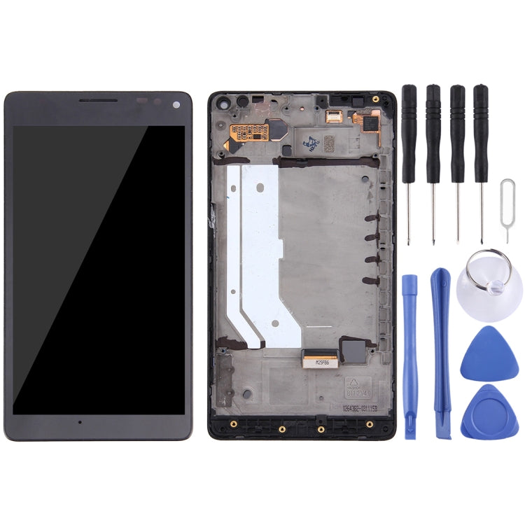 LCD Screen and Digitizer Full Assembly with Frame For Microsoft Lumia 950XL (Black)