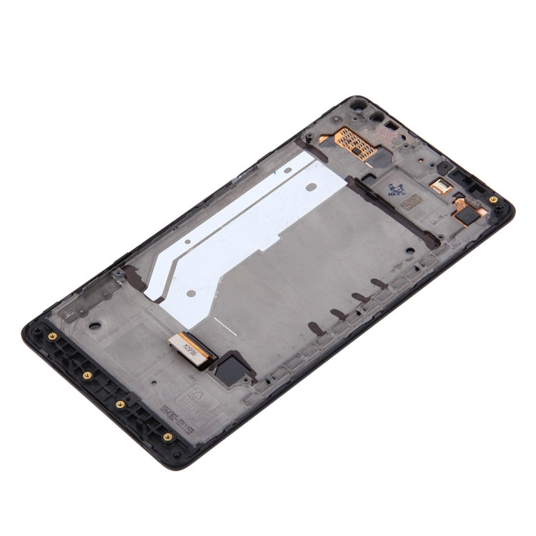 LCD Screen and Digitizer Full Assembly with Frame For Microsoft Lumia 950XL (Black)
