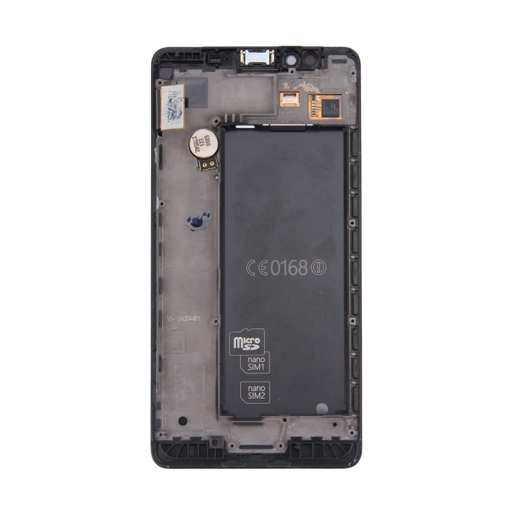 LCD Screen and Digitizer Full Assembly with Frame For Microsoft Lumia 950 (Black)