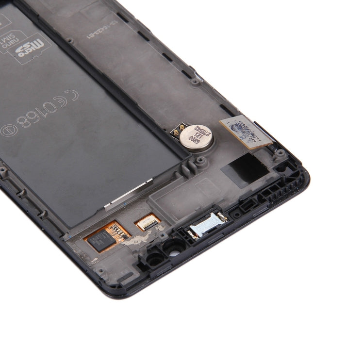 LCD Screen and Digitizer Full Assembly with Frame For Microsoft Lumia 950 (Black)
