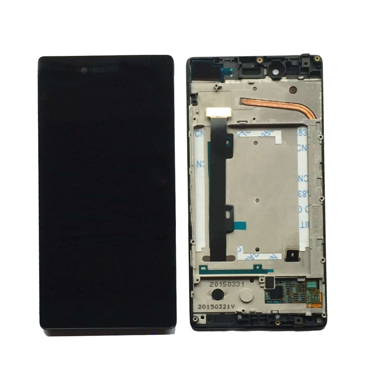 OEM LCD Screen for Lenovo Vibe Shot / Vibe Max Digitizer Full Assembly with Frame (Black)
